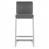 Ace Brushed Steel Stool Grey