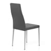 Faith Brushed Chair Grey Faux Leather