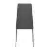 Faith Brushed Chair Grey Faux Leather