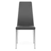 Faith Brushed Chair Grey Faux Leather