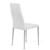 Faith Brushed Chair White Faux Leather