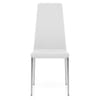 Faith Brushed Chair White Faux Leather