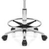 Swivel Stool With Back Black