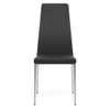 Faith Brushed Chair Black Faux Leather