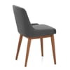 Jersey Chair Walnut & Grey Faux Leather