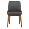 Jersey Chair Walnut & Grey Faux Leather