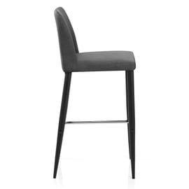 Morgan Kitchen Stool Grey Fabric