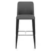 Morgan Kitchen Stool Grey Fabric