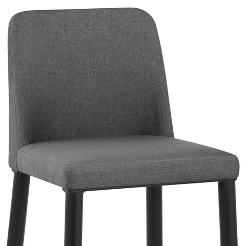 Morgan Kitchen Stool Grey Fabric