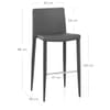 Healey Kitchen Stool Dark Grey