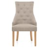 Ascot Oak Dining Chair Tweed Fabric