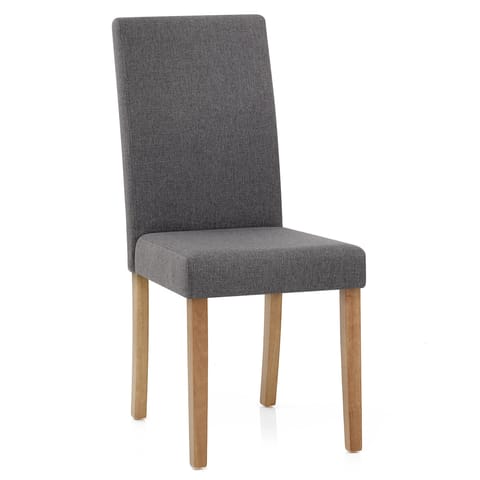 Columbus Oak Dining Chair Charcoal
