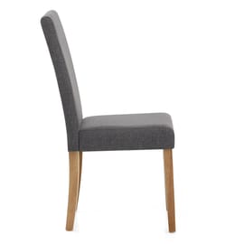 Columbus Oak Dining Chair Charcoal