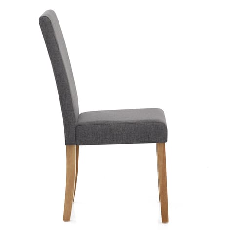 Columbus Oak Dining Chair Charcoal