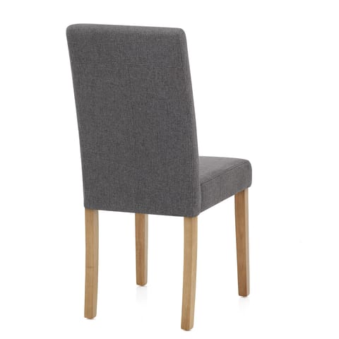 Columbus Oak Dining Chair Charcoal