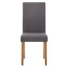 Columbus Oak Dining Chair Charcoal