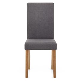 Columbus Oak Dining Chair Charcoal