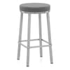 Vision Brushed Steel Stool Grey