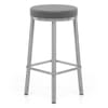 Vision Brushed Steel Stool Grey