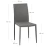 Joshua Dining Chair Light Grey Fabric