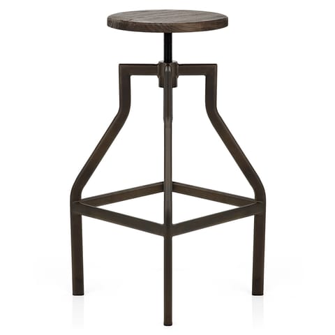 Vintage Revolution Stool Dark Wood