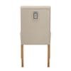 Barrington Oak Dining Chair Cream Fabric