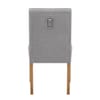 Barrington Oak Dining Chair Grey Fabric