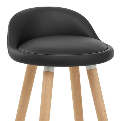 Jive Wooden Stool Black