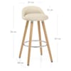 Jive Wooden Stool Cream