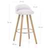 Jive Wooden Stool White