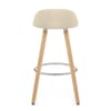 Jive Wooden Stool Cream
