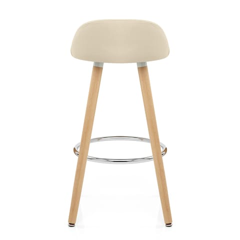 Jive Wooden Stool Cream