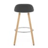 Jive Wooden Stool Grey