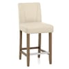 Chartwell Stool Cream Faux Leather