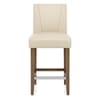Chartwell Stool Cream Faux Leather