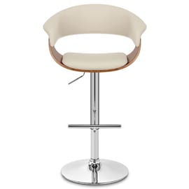 Grafton Stool Walnut & Cream