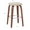 Stockholm Bar Stool Beige