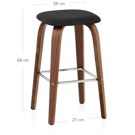 Stockholm Bar Stool Black Dimensions