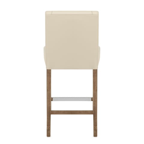 Chartwell Stool Cream Faux Leather