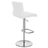Lush Chrome Stool White