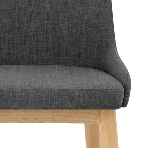 Jersey Dining Chair Oak & Charcoal