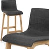 Drift Oak & Charcoal Fabric Stool