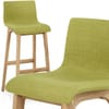 Drift Oak & Green Fabric Stool