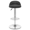 Lulu Real Leather Stool Black