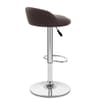 Lulu Real Leather Stool Brown