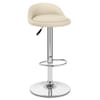 Lulu Real Leather Stool Cream
