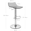 Crystal Bar Stool Smoked