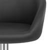 Black Faux Leather Eclipse Bar Stool