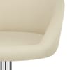 Cream Faux Leather Eclipse Bar Stool