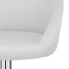 White Faux Leather Eclipse Bar Stool